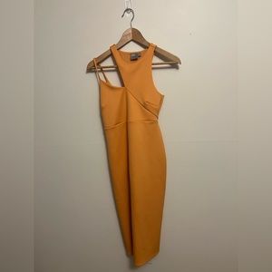 ASOS Maternity asymmetrical neckline scuba cocktail dress